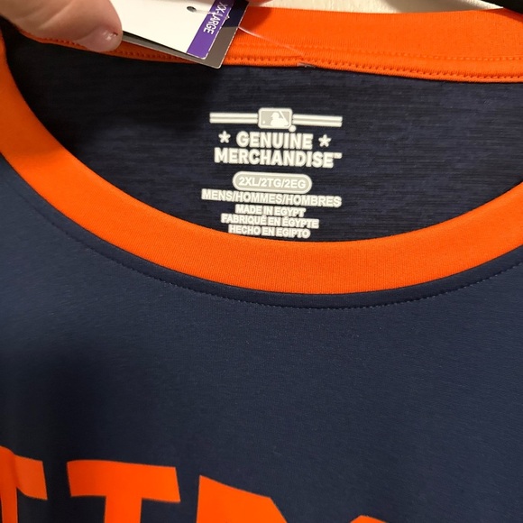 NWT BLUE DETROIT TIGERS 3/4 SLEEVE SHIRT XXL - Picture 3 of 6